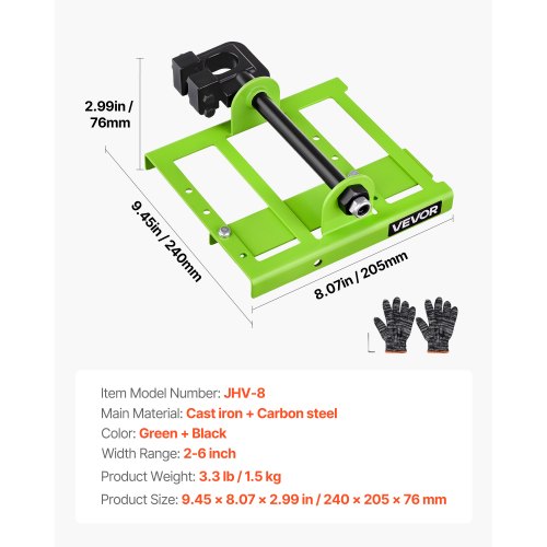 Motorsågsverk, Justerbar 5-15 cm Bredd, Vertikal Timmersågningsguide, Bärbar Timmersågstillbehör, Kraftigt Gjutjärnssågverksverktyg Skärtillbehör för Byggare Träarbetare | EU