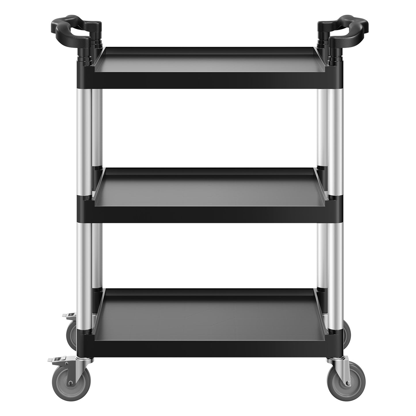 Heavy Duty Utility Cart 300 lbs Kapacitet 3-lagers servicevagn med hjul