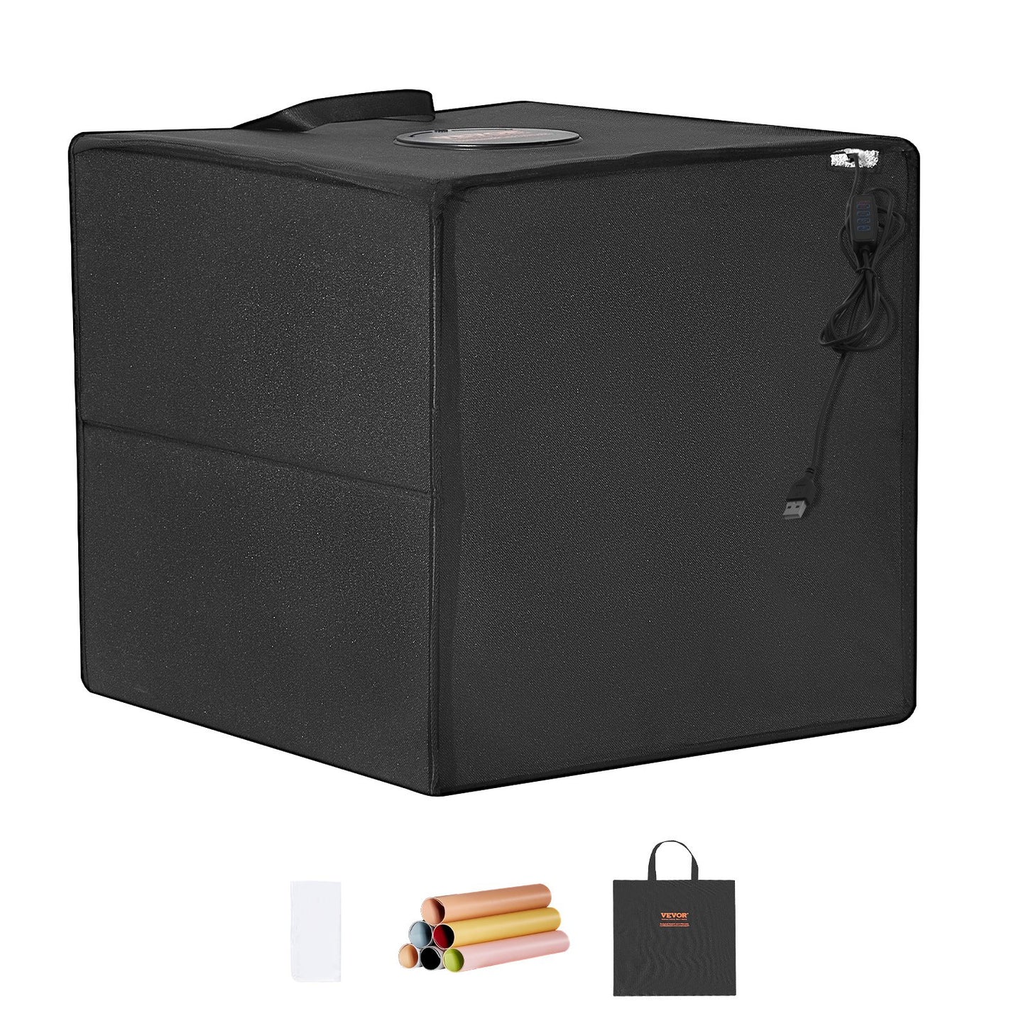 12" x 12" Photo Studio Light Box 3000-5600K 6 dubbelsidiga färgbakgrunder