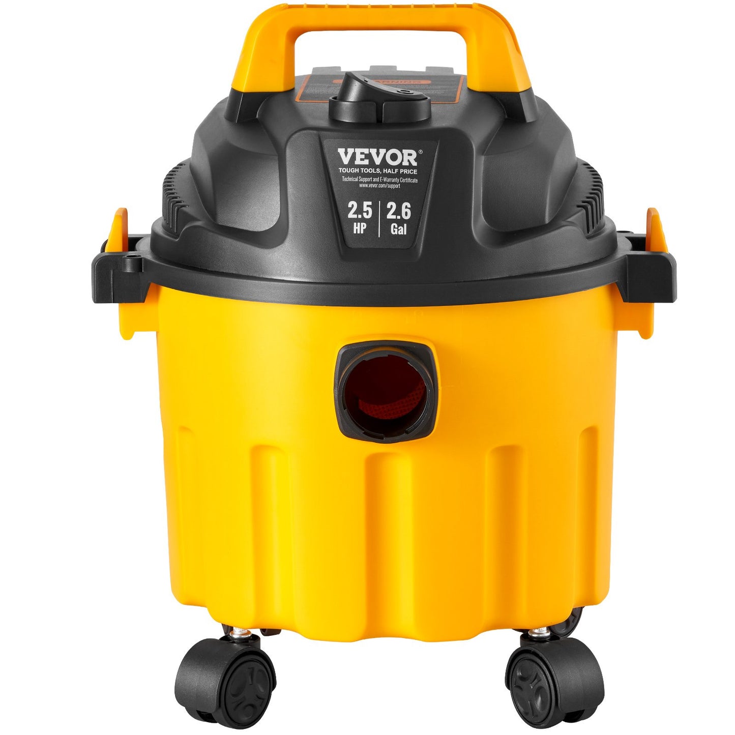 Wet/Dry Shop Vacuum Vac 10L 2 Peak HP med munstyckesrika tillbehör Gul