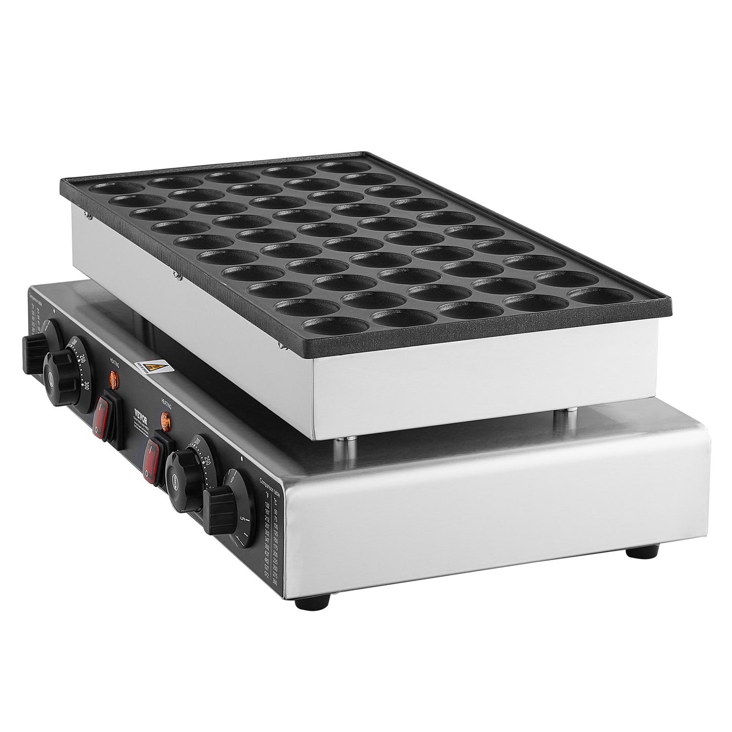 50 STK 43 mm Mini holländsk pannkaksmakare Kommersiell Dorayaki Baker 1700W