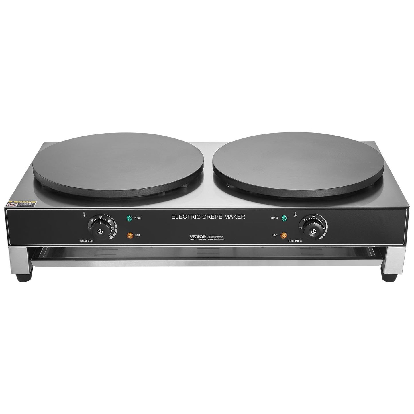 16 zoll Elektrische Crêpe Maker Kommerziellen Crêpe Maschine 6000W Doppel Kopf