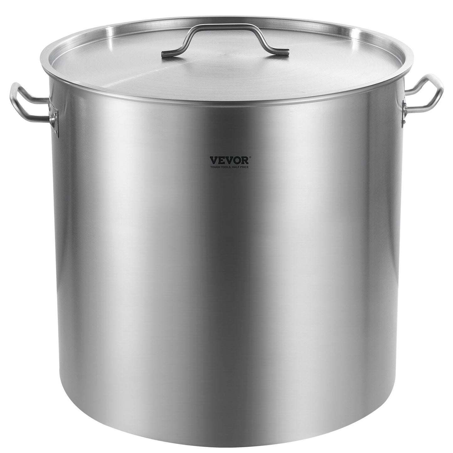 100QT Stockpot i rostfritt stål Matlagning Köksåsgryta med korglock