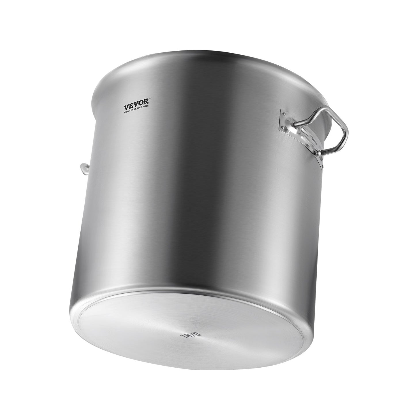 53QT Rostfritt stål Stockpot Matlagning Kökssåsgryta med lockhandtag