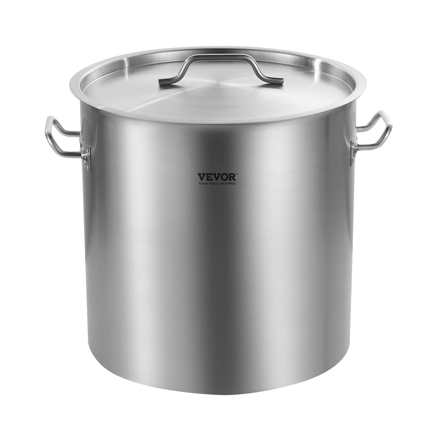 53QT Rostfritt stål Stockpot Matlagning Kökssåsgryta med lockhandtag