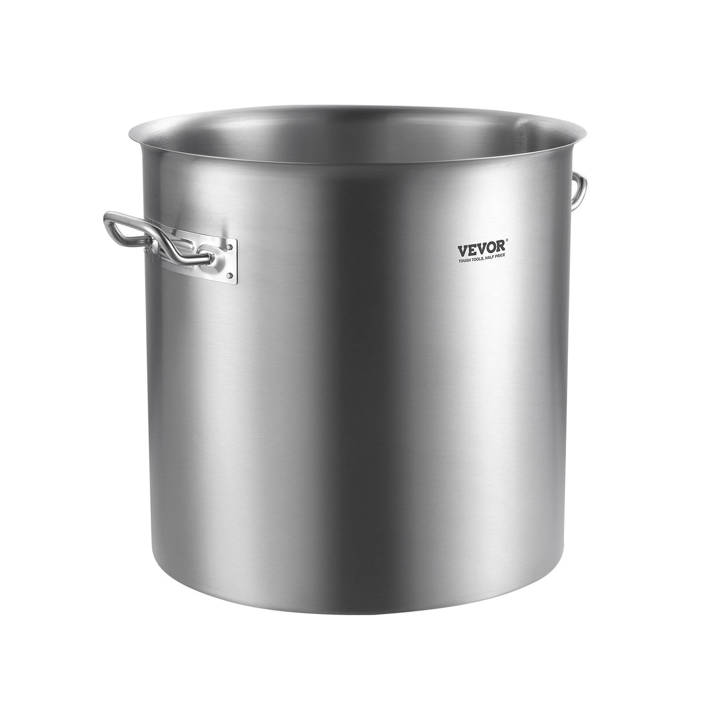 53QT Rostfritt stål Stockpot Matlagning Kökssåsgryta med lockhandtag