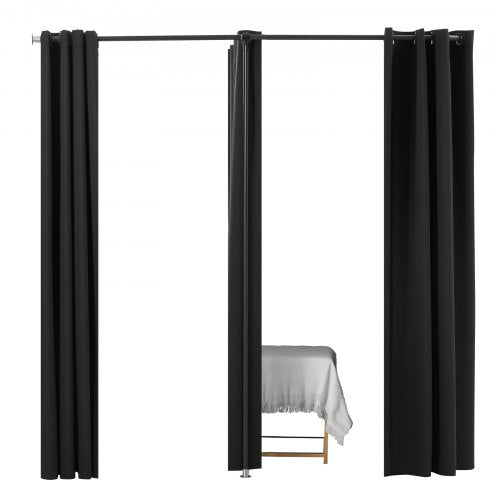 Proving Room Portable Dressing Room 227 x 91 x 227 cm Avskildhetsyta (Svart)