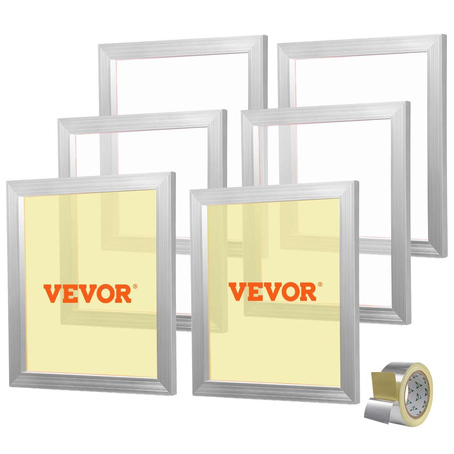 Screen Printing Kit Silk Screen Printing Ram 18x20in 160 Count Mesh 6st