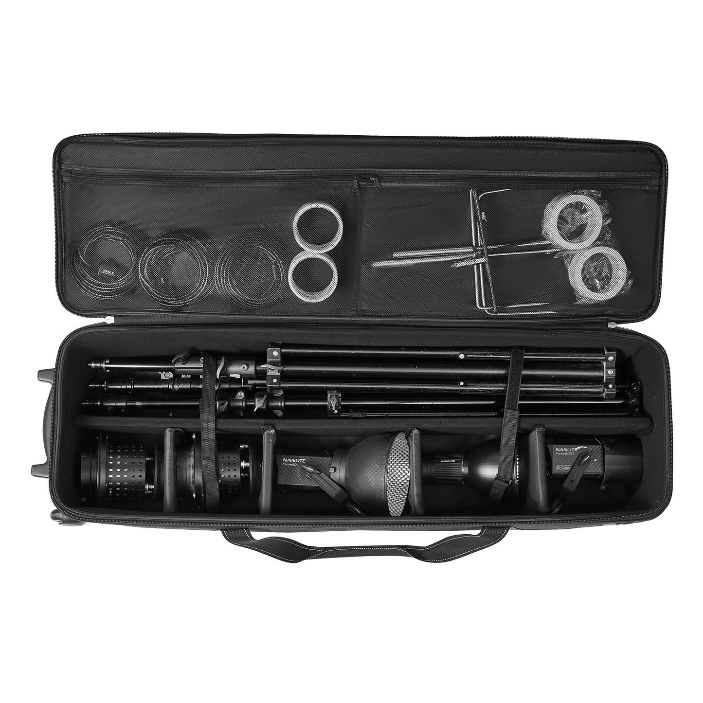 Studio Equipment Trolley Case 46.46 x 14.57 x 11.81 in Rolling Camera Bag