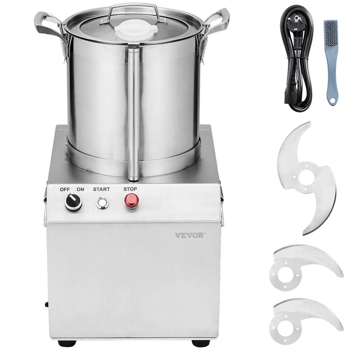 Food Processor & Vegetable Chopper 10L Food Grade Stainless Steel Mixer