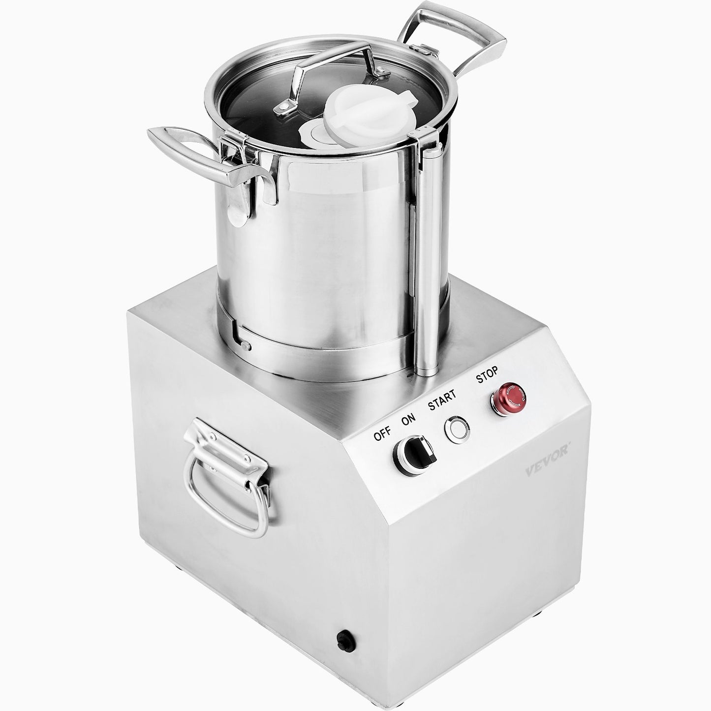 Matberedare & Grönsakshackare 4L Mixer av rostfritt stål av livsmedelskvalitet