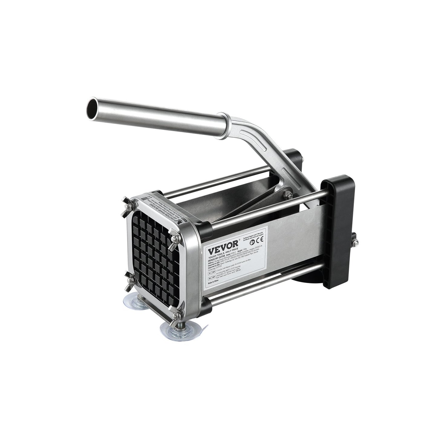 Fransk Fry Cutter Rostfritt stål Potatis Grönsaksskärare Hackare 2 Blad