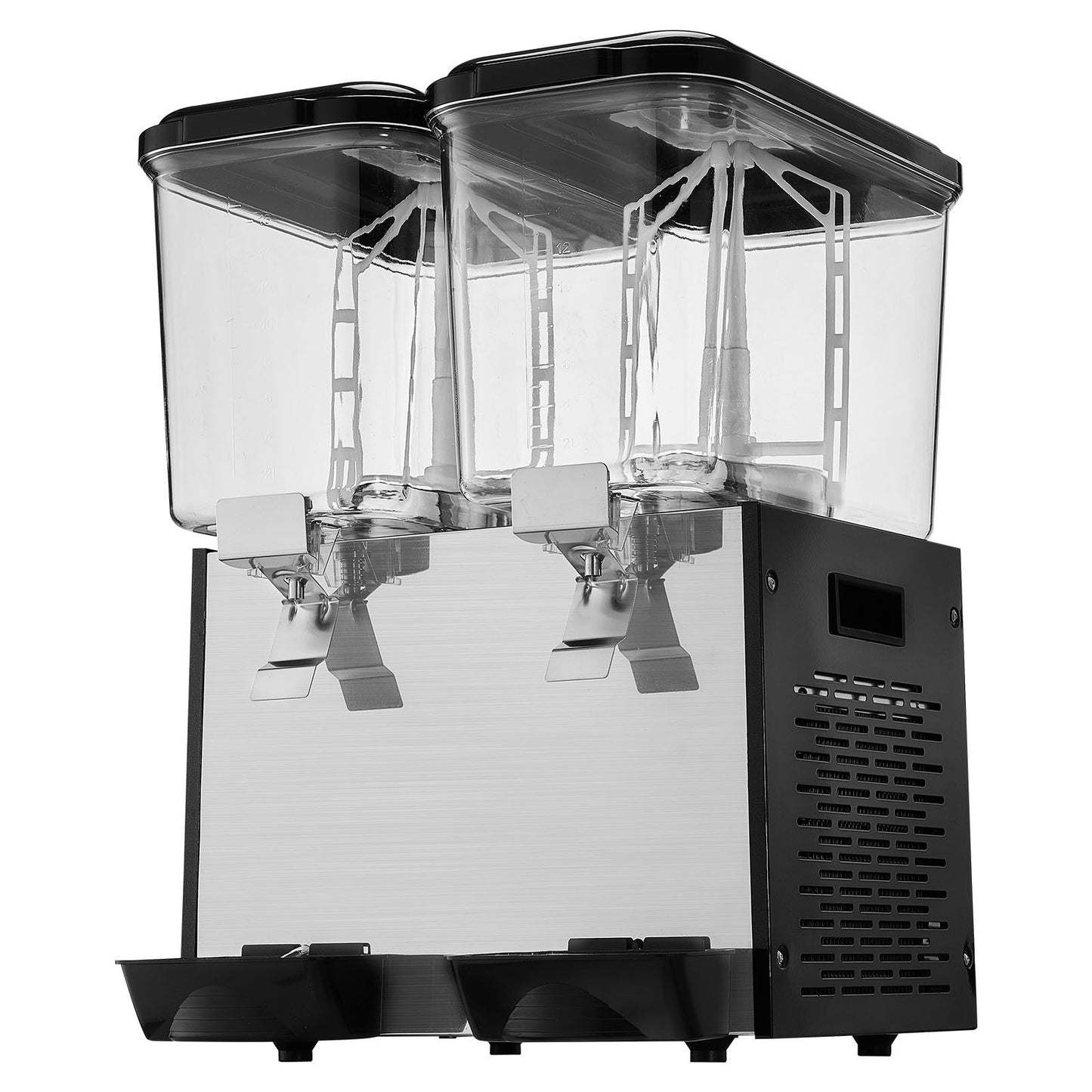 Commercial Beverage Dispenser 18L x 2 Tankar Kall Juice Is Dryck Dispenser