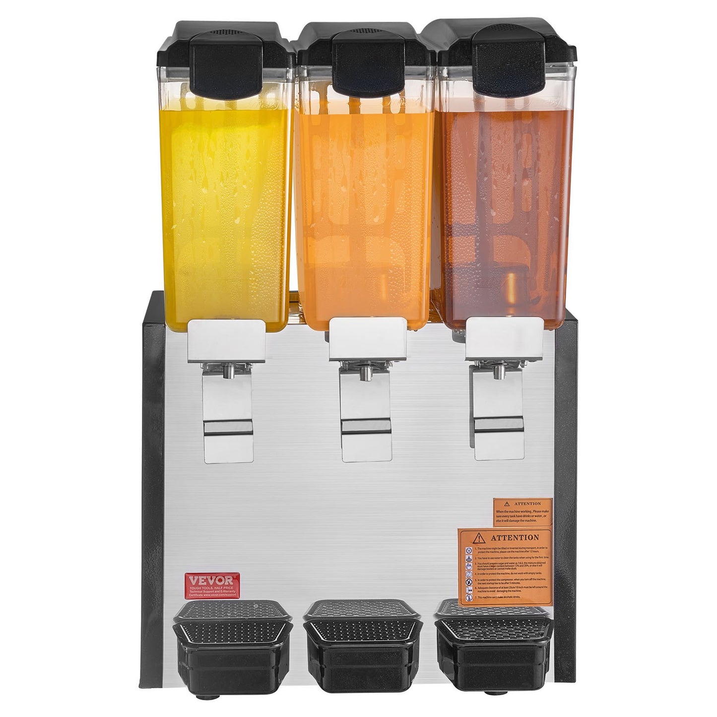 Commercial Beverage Dispenser 10L x 3 tankar Kall Juice Is Drink Dispenser