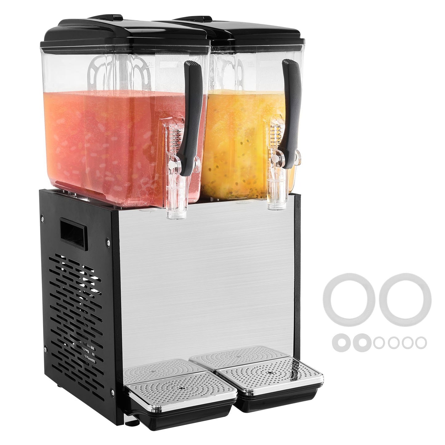 Commercial Beverage Dispenser 12L x 2 Tankar Kall Juice Is Drink Dispenser