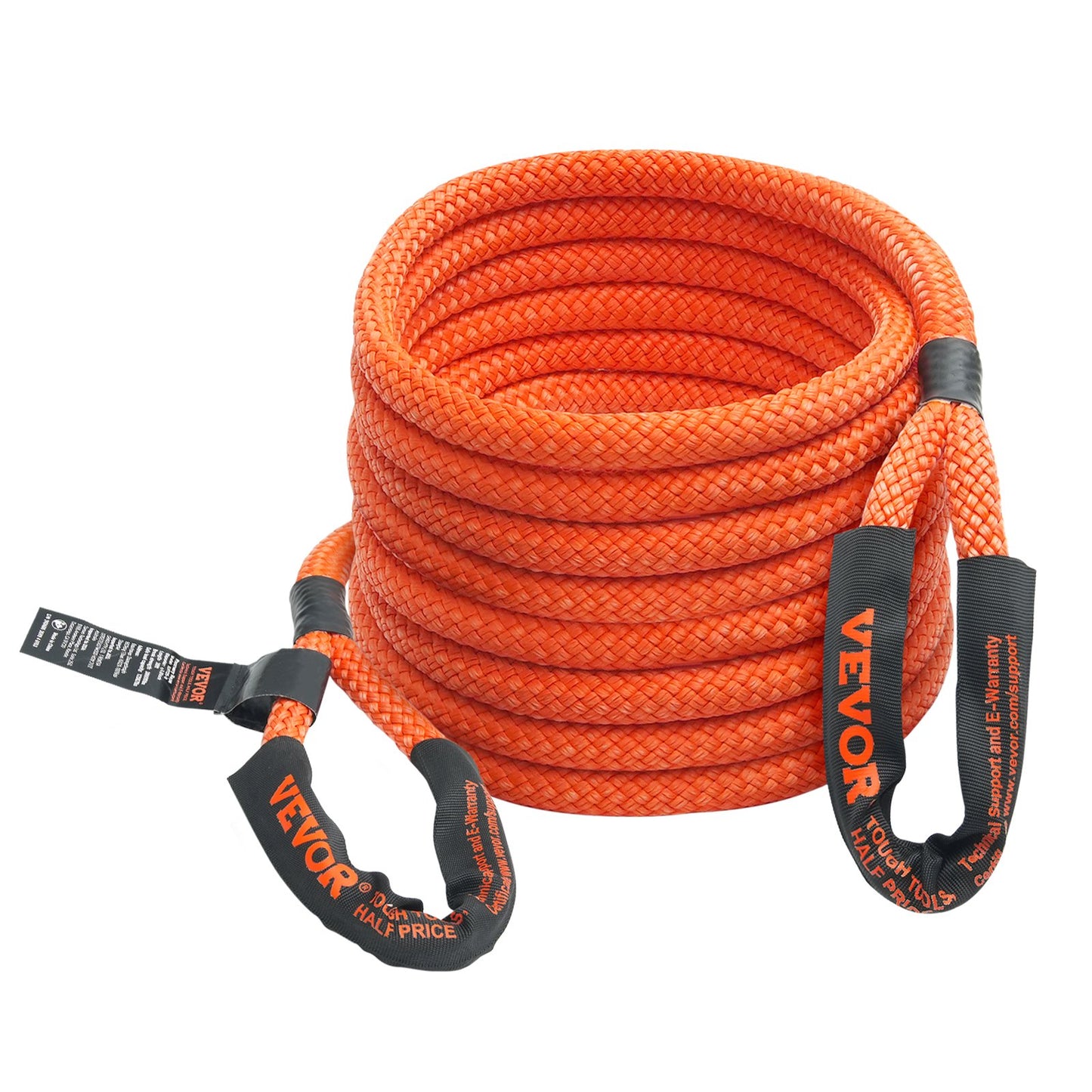 1" x 30" Kinetic Recovery Bogserrep 38 000 lbs, Heavy Duty Off Road Snatch Strap, Extrem Duty 30% Elasticitet Energi Snap Strap för Jeep Car Truck ATV UTV SUV Traktor