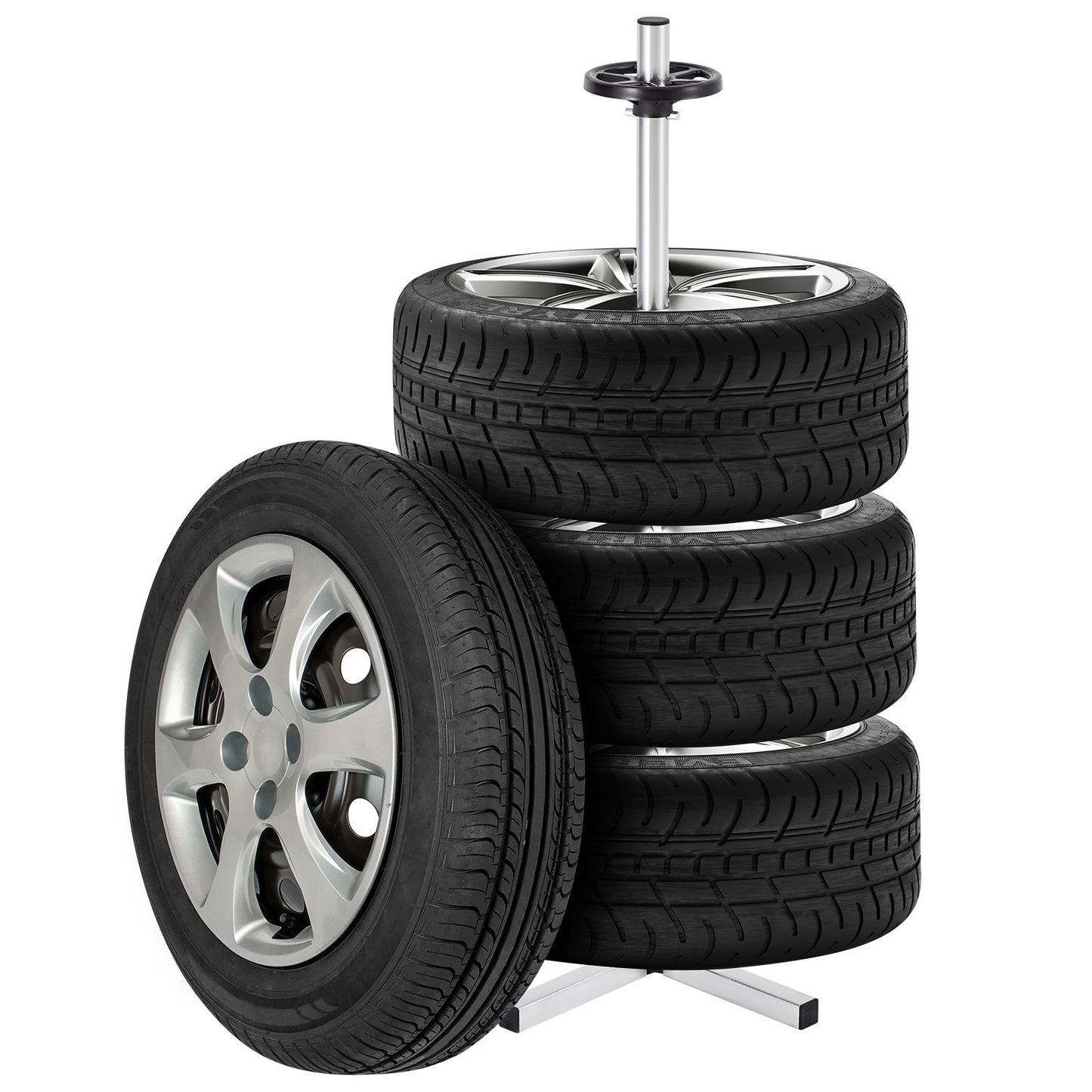 Tire rack for 4 tires with rim Tire holder Fits up to 225 mm wide tires