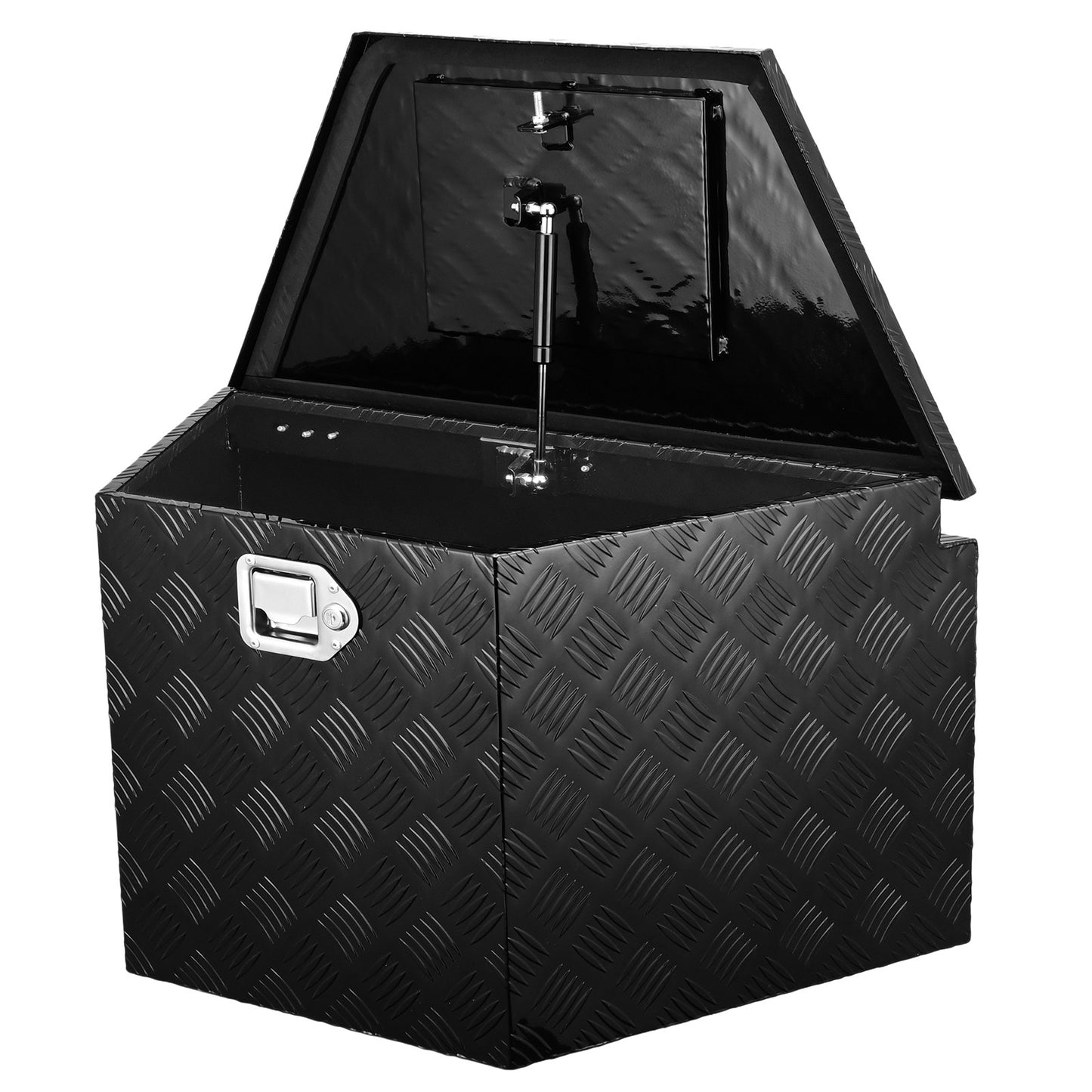 Trailer Tongue Box, Aluminiumlegering Diamond Plate Tongue Box Verktygslåda, Heavy Duty Trailer Box förvaring med lås och nycklar, Utility Trailer Tongue Box för pickup, husbil, trailer, 39"x16.5"x12