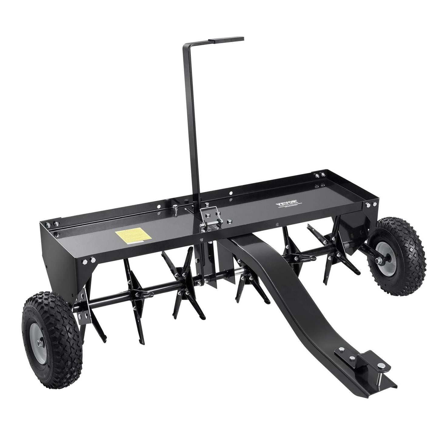 40" tow plug aerator with universal coupling lawn aerator towing behind