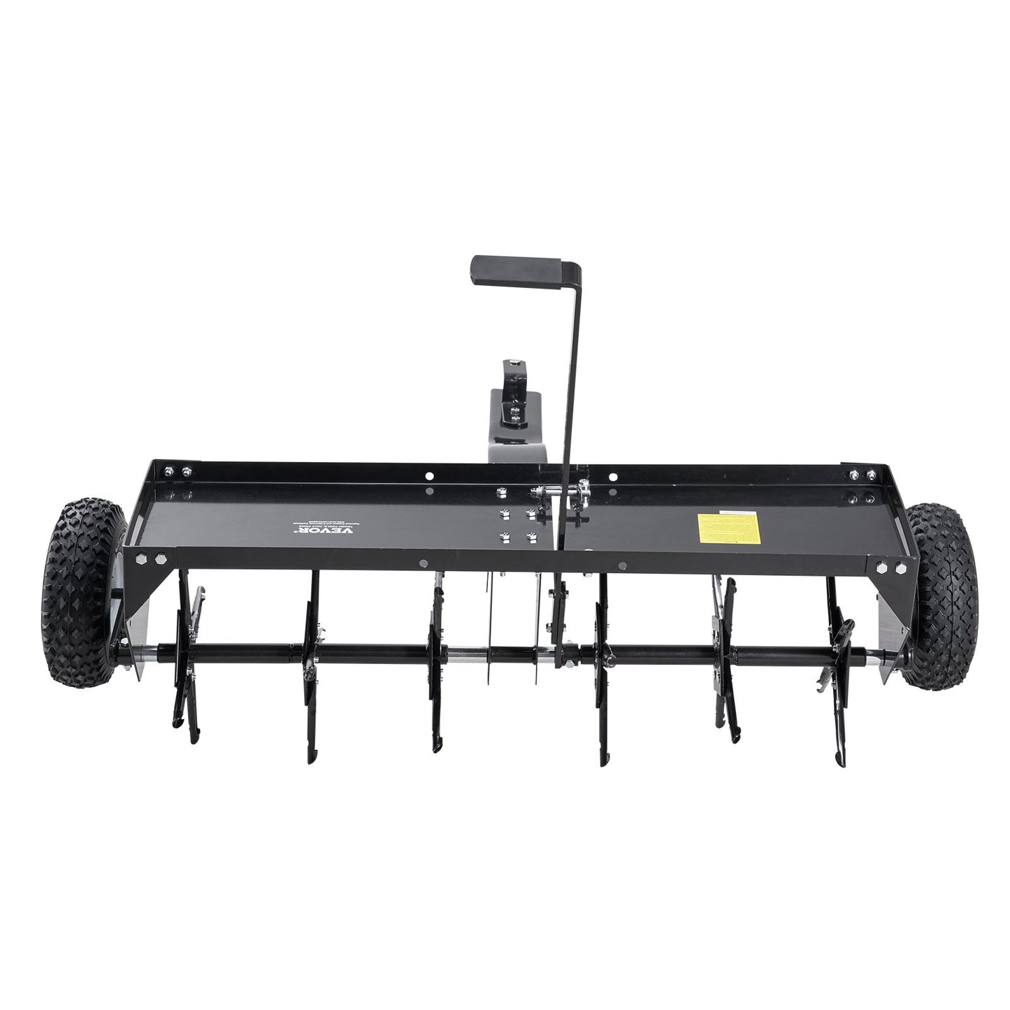 40" tow plug aerator with universal coupling lawn aerator towing behind