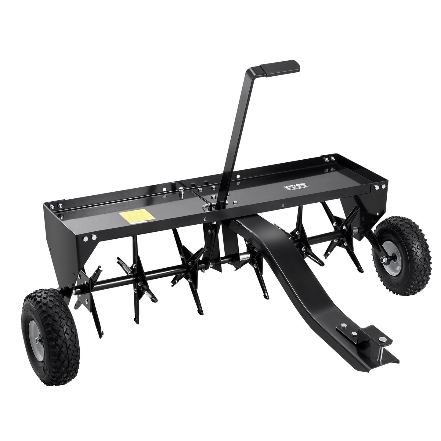 40" tow plug aerator with universal coupling lawn aerator towing behind