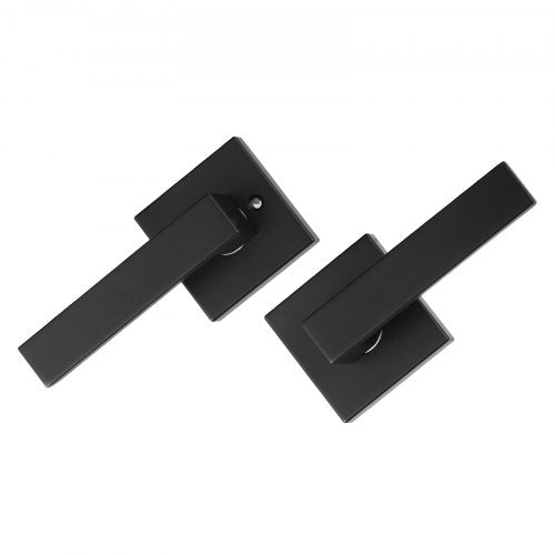 Passagedörrhandtag 1-pack mattsvart dörrhandtag för invändig vändbar spak