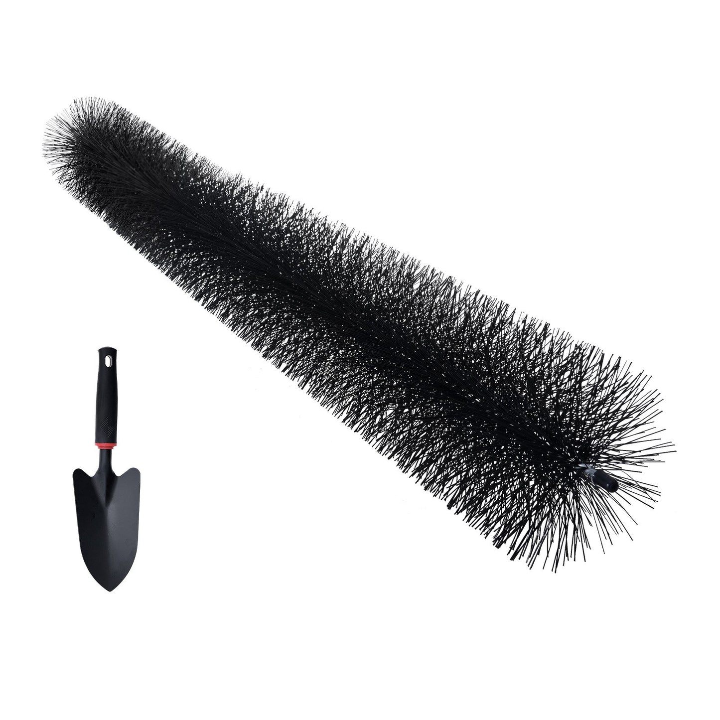 Rännborste, 80 fot total längd 4,33 tum diameter rännrengöringsverktyg, marknära rännborste Lövskydd för 5 tums rännor, enkelt rensa taklöv och skräp, 27-pack