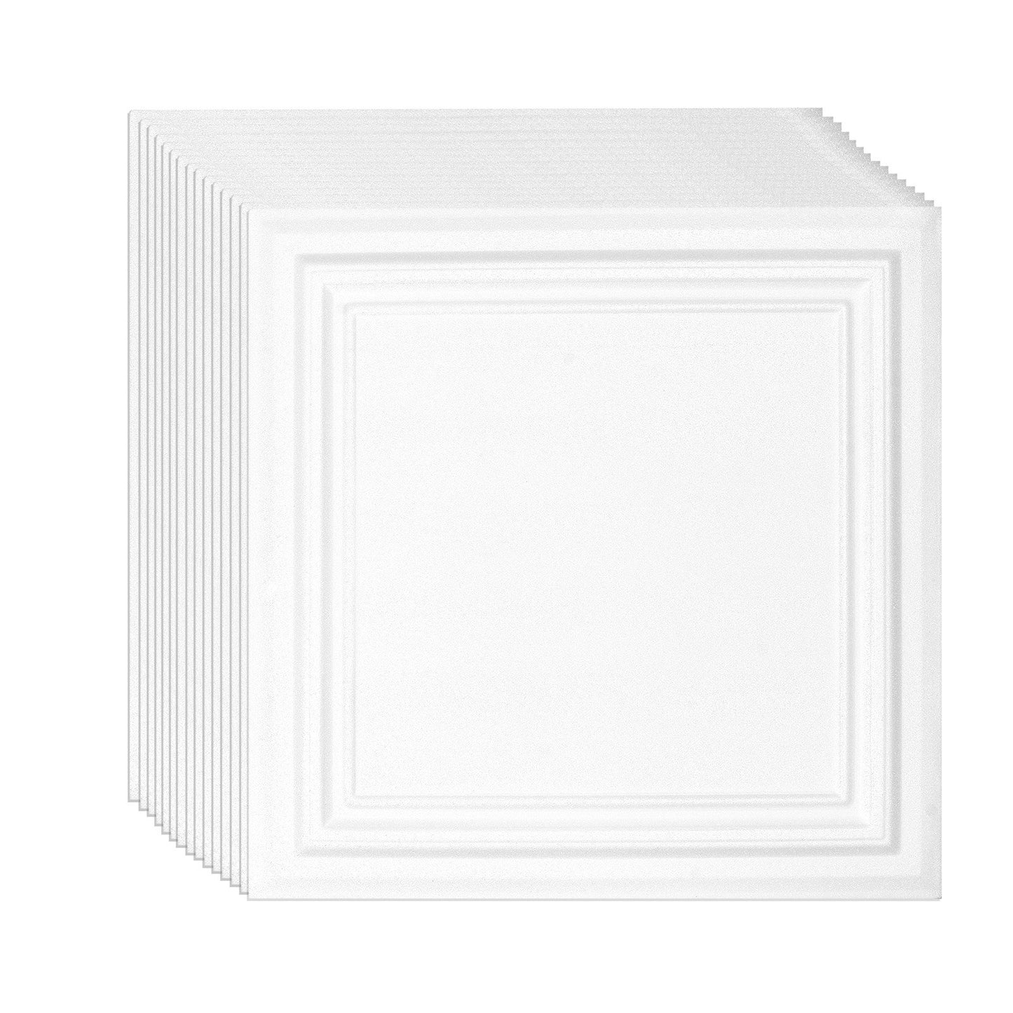 Takplattor 16-pack 20 x 20 i polystyren Enkel installation Limning