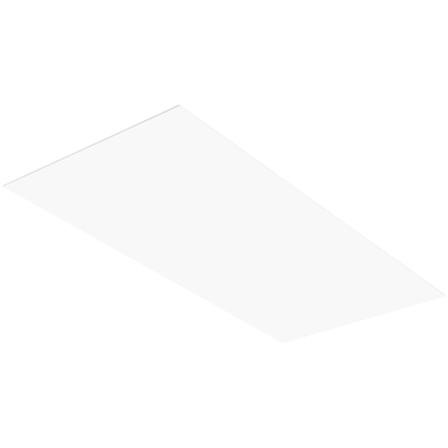 Takplattor 10-pack 24 x 24 i PVC-skum Brandklassad Slät Vit