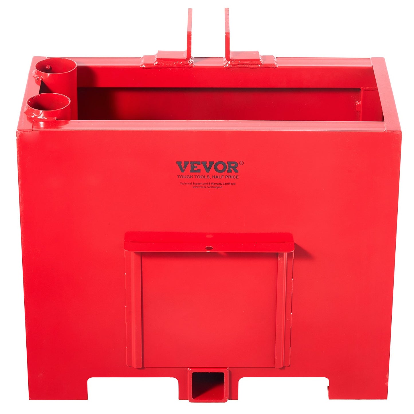 Ballast Box 3 Point Kategori 1 Traktor Quick Tach Hitch Motvikt Röd