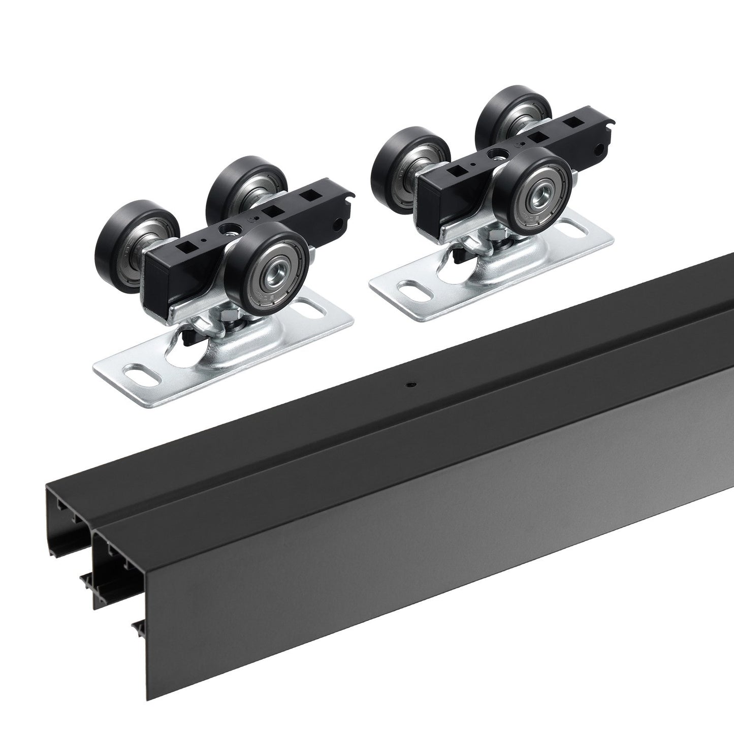 Bypass Door Hardware 4ft Bypass Closet Door Track Kit för 2-dörrssystem