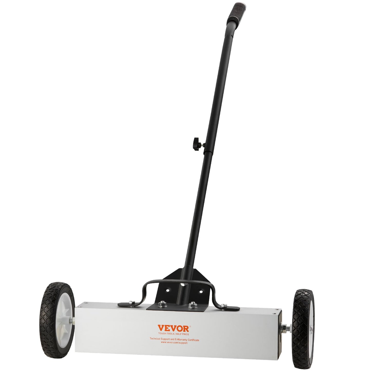 45 Pound Rolling Magnetic Sweeper with Wheels, Magnetic Pickup Push Type Sweeper, 18 Inch Pickup with Large Magnet for Lawn, Magnet with Telescopic Handle, Easy Cleaning of Workshop Garage