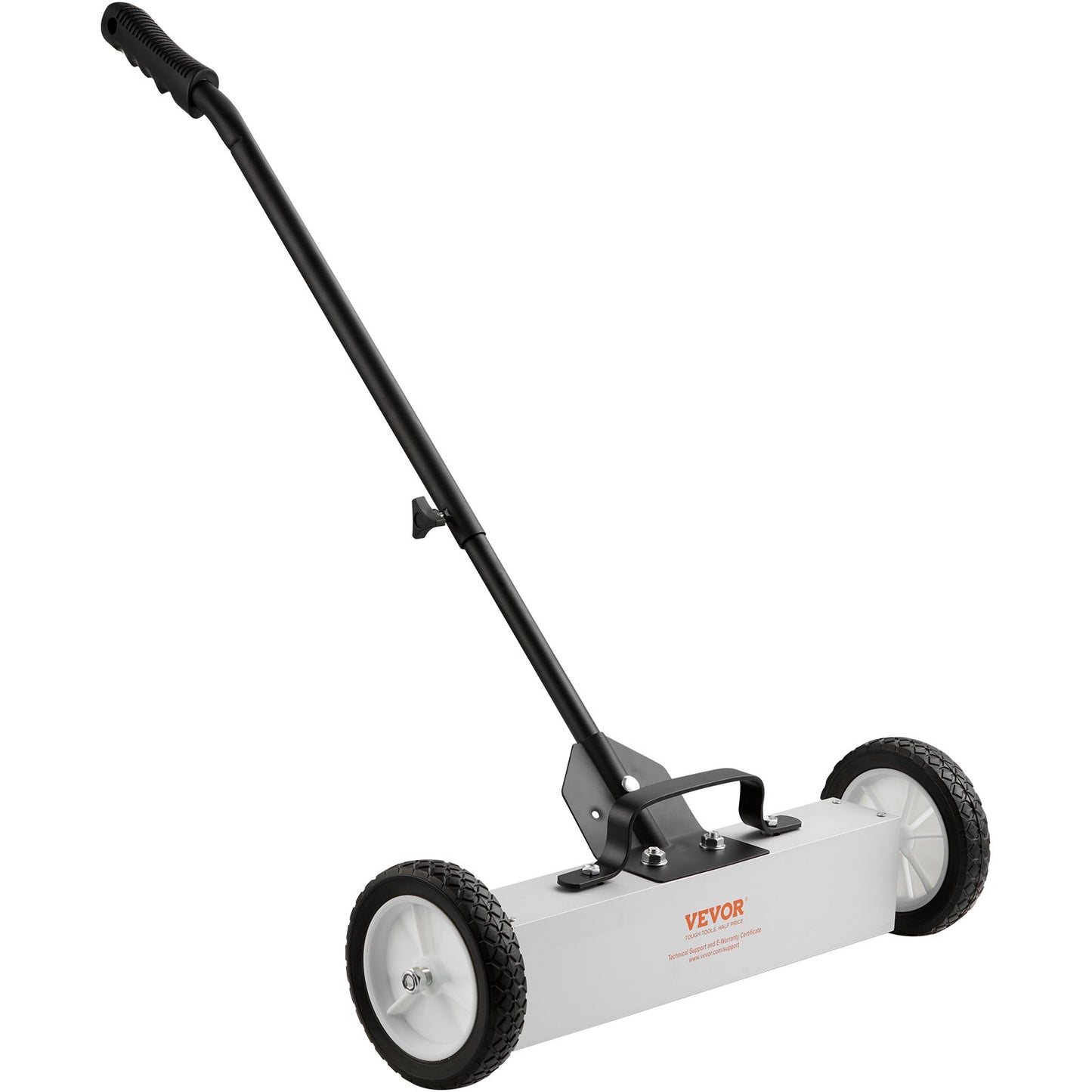 45 Pound Rolling Magnetic Sweeper with Wheels, Magnetic Pickup Push Type Sweeper, 18 Inch Pickup with Large Magnet for Lawn, Magnet with Telescopic Handle, Easy Cleaning of Workshop Garage