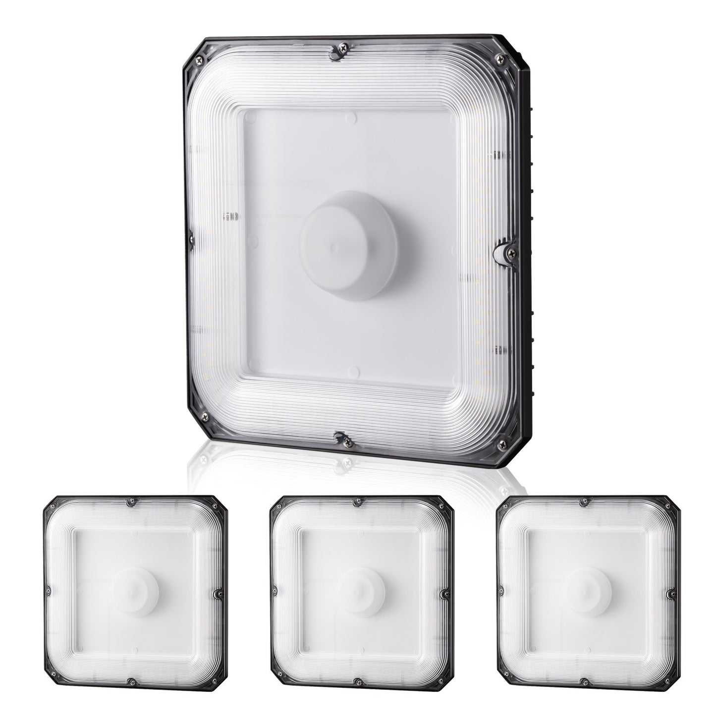 4-pack LED Canopy Lights 80W 8800LM 5000K Daylight Outdoor Canopy Lighting