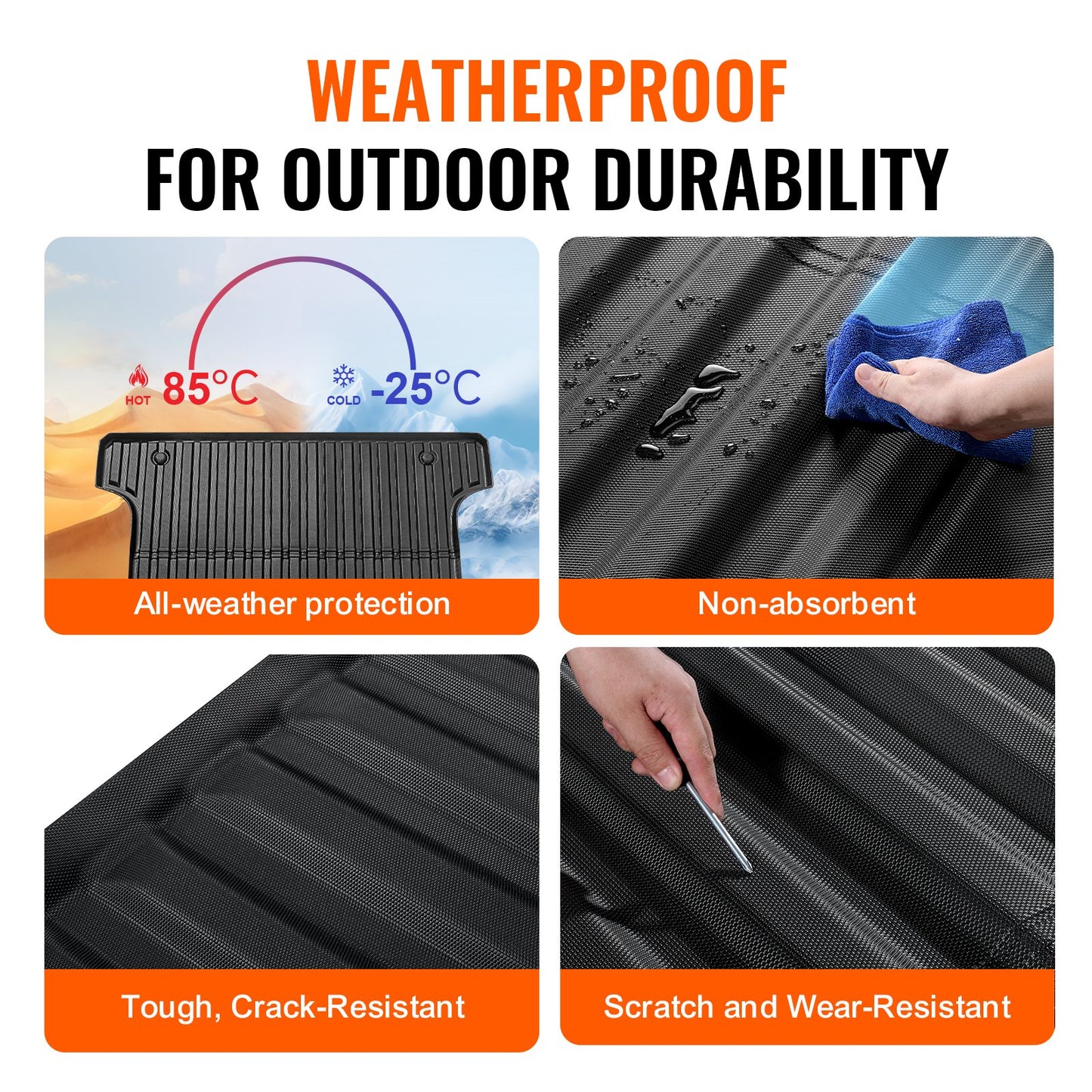 Truck Bed Mat Fit 2022-2024 Toyota Tundra TPE Truck Bed Liner Tillbehör
