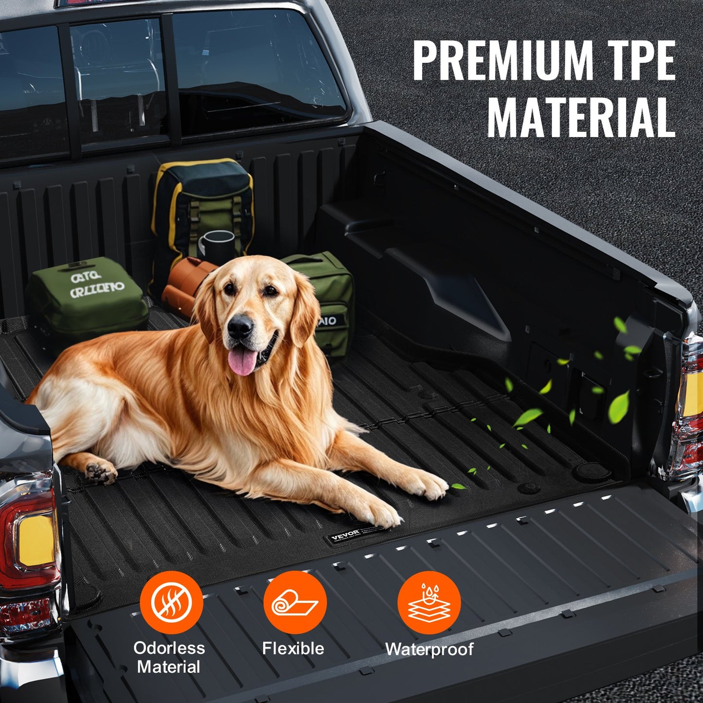 Truck Bed Mat Fit 2005-2023 Toyota Tacoma TPE Truck Bed Liner Tillbehör