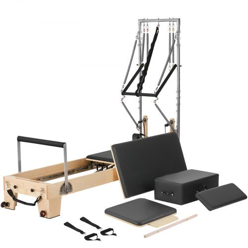 Pilates Reformer Trä Pilatesmaskin Hemmagym Träningsutrustning | EU