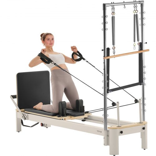 Pilates Reformer Pilatesmaskin Hemmagymutrustning med Motstånd | EU