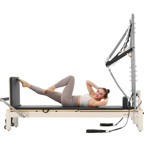 Pilates Reformer Pilatesmaskin Hemmagymutrustning med Motstånd | EU