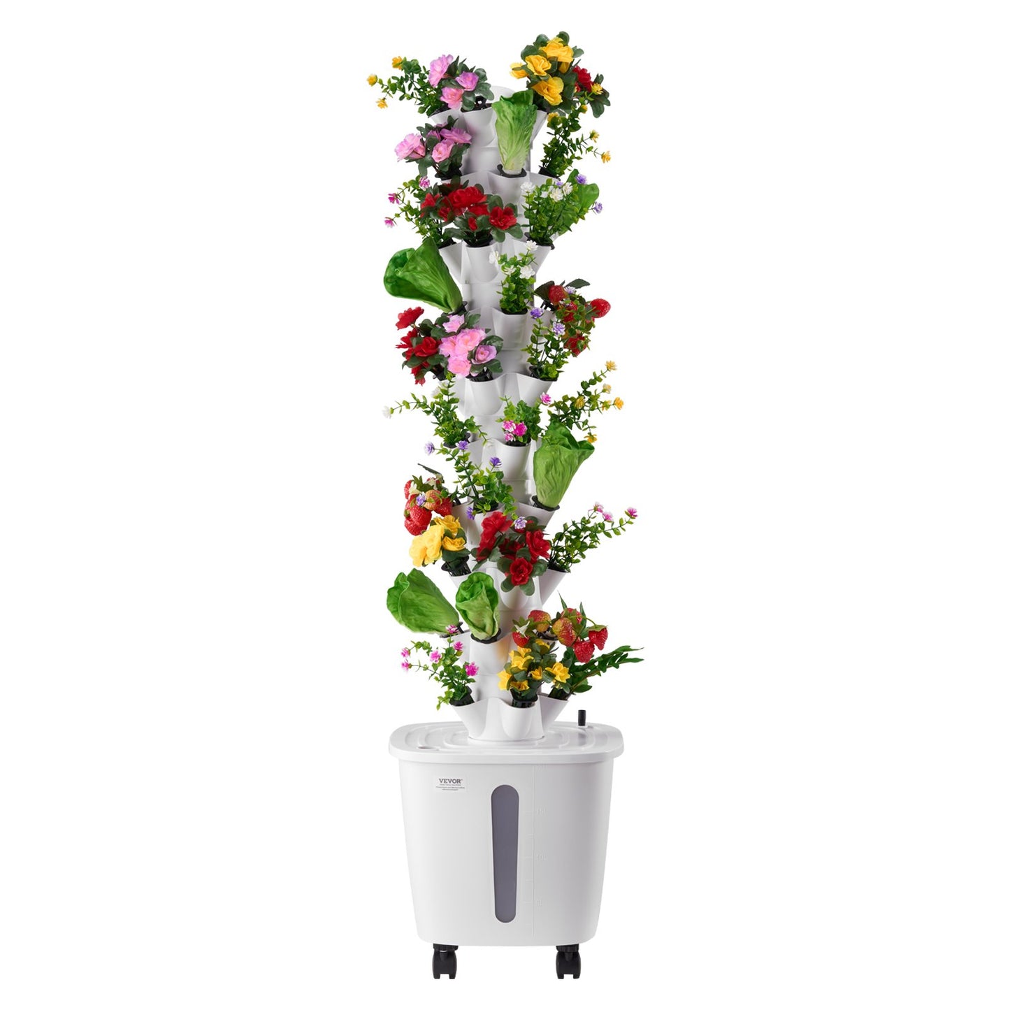 Hydroponic odlingssystem med hjul 50 pods Hydroponic Tower Garden