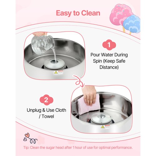 Commercial Cotton Candy Machine Electric Cotton Candy Machine 1000W Blue