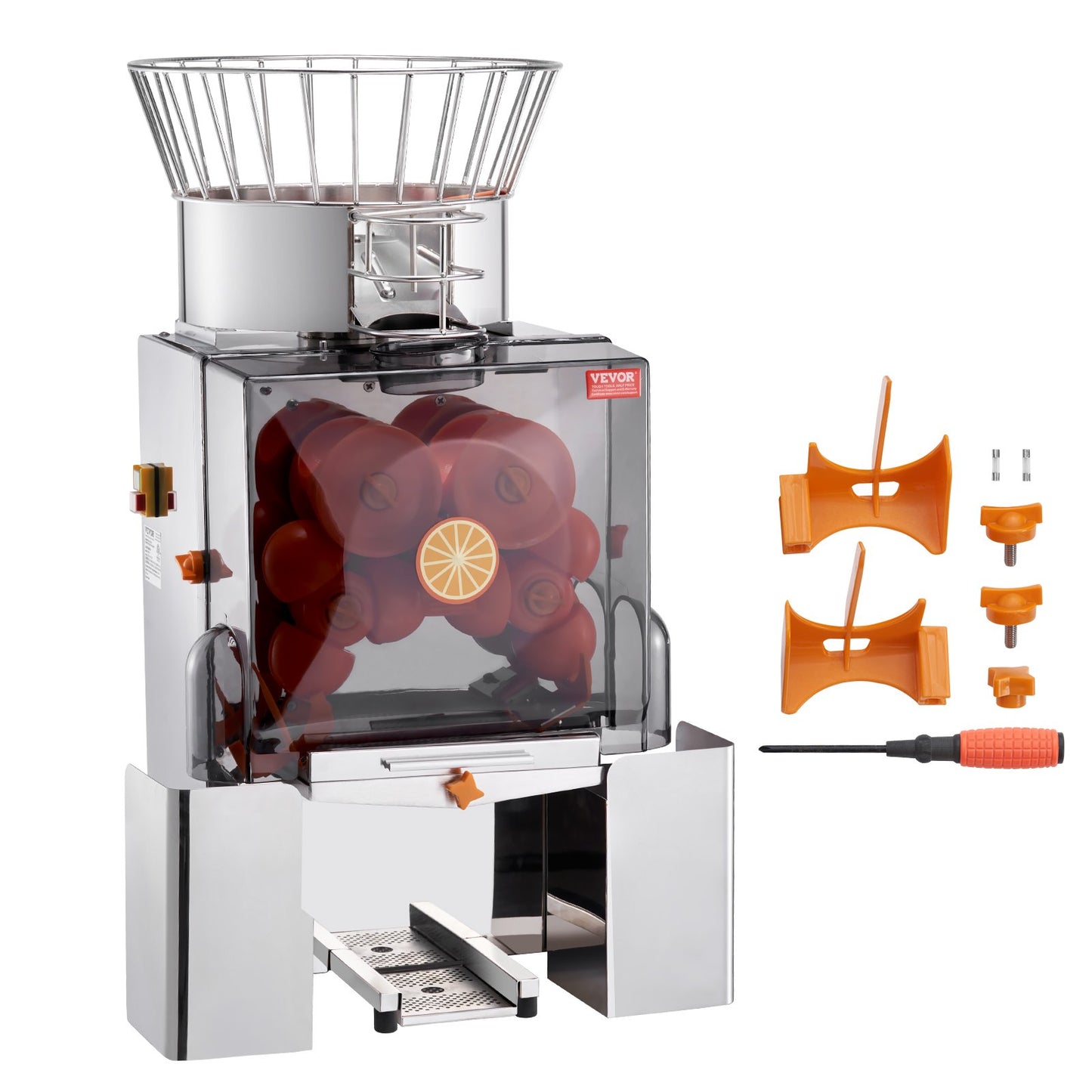 Commercial Orange Juicer Machine 120W Automatisk Juice Squeezer Extractor