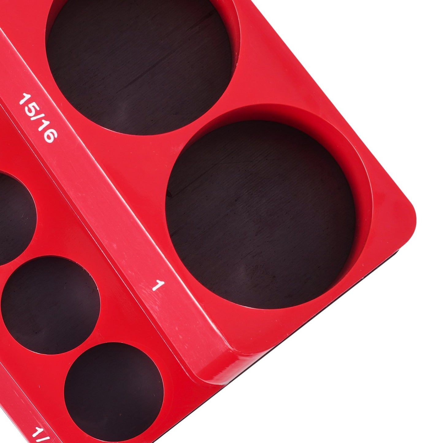 Magnetic Socket Organizer Set 4PCS Socket Washers Blue & Red for Metric SAE