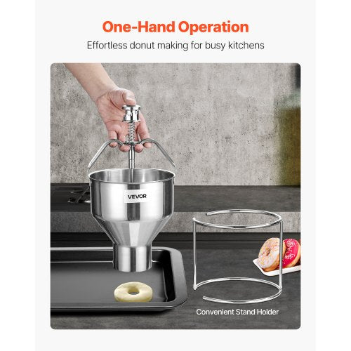Donut Depositor Manuell Donut Dropper Hopper Dispenser i rostfritt stål | EU