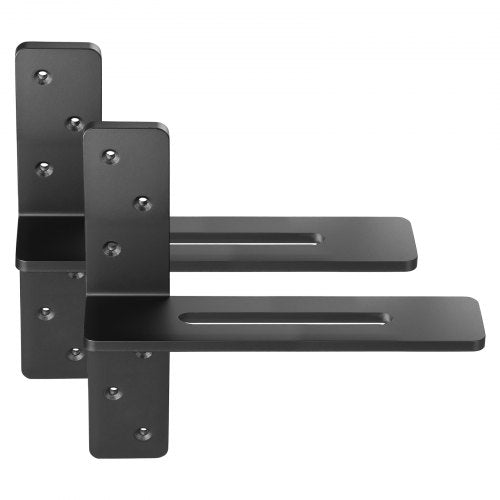 2 pcs shelf brackets 12 inch / 304.8 mm heavy duty floating shelf brackets
