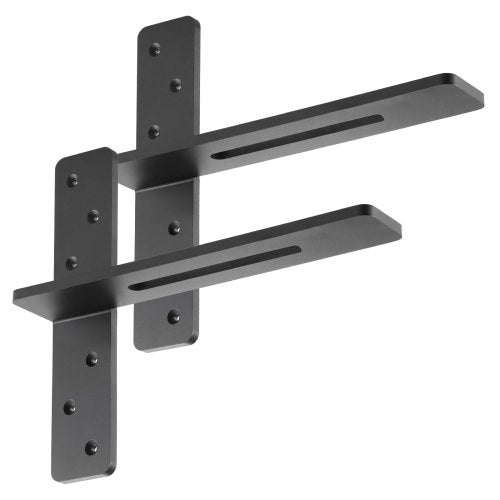 2 shelf brackets 14 inch / 355.6 mm heavy duty floating shelf brackets