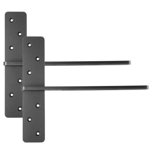 2 shelf brackets 14 inch / 355.6 mm heavy duty floating shelf brackets