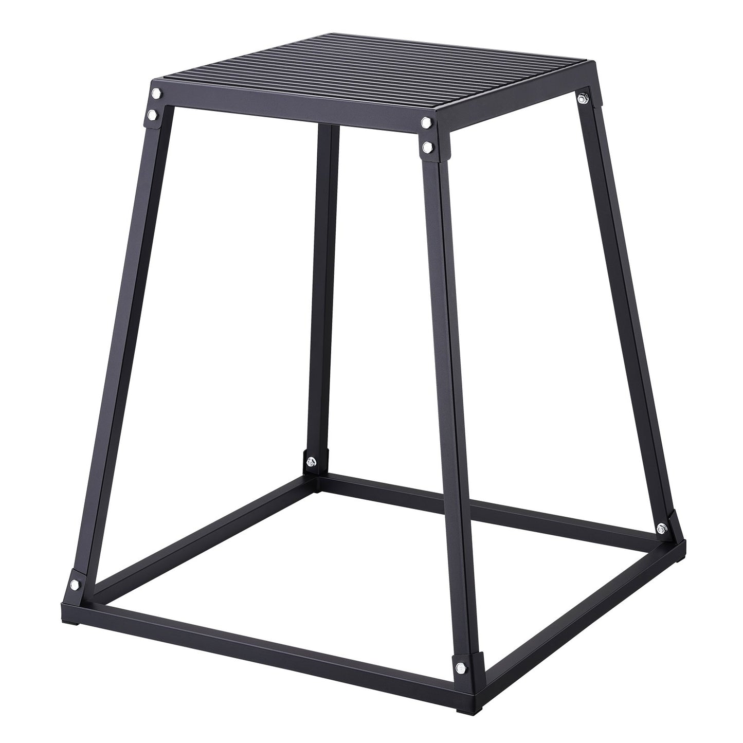 Plyometric Jump Boxes, 12/18/24/30 Inch Plyo Box, Platform and Jumping Agility Box, Anti-Slip Fitness Exercise Step Up Box Set for Home Gym Workout, Cardio Strength Training, Black