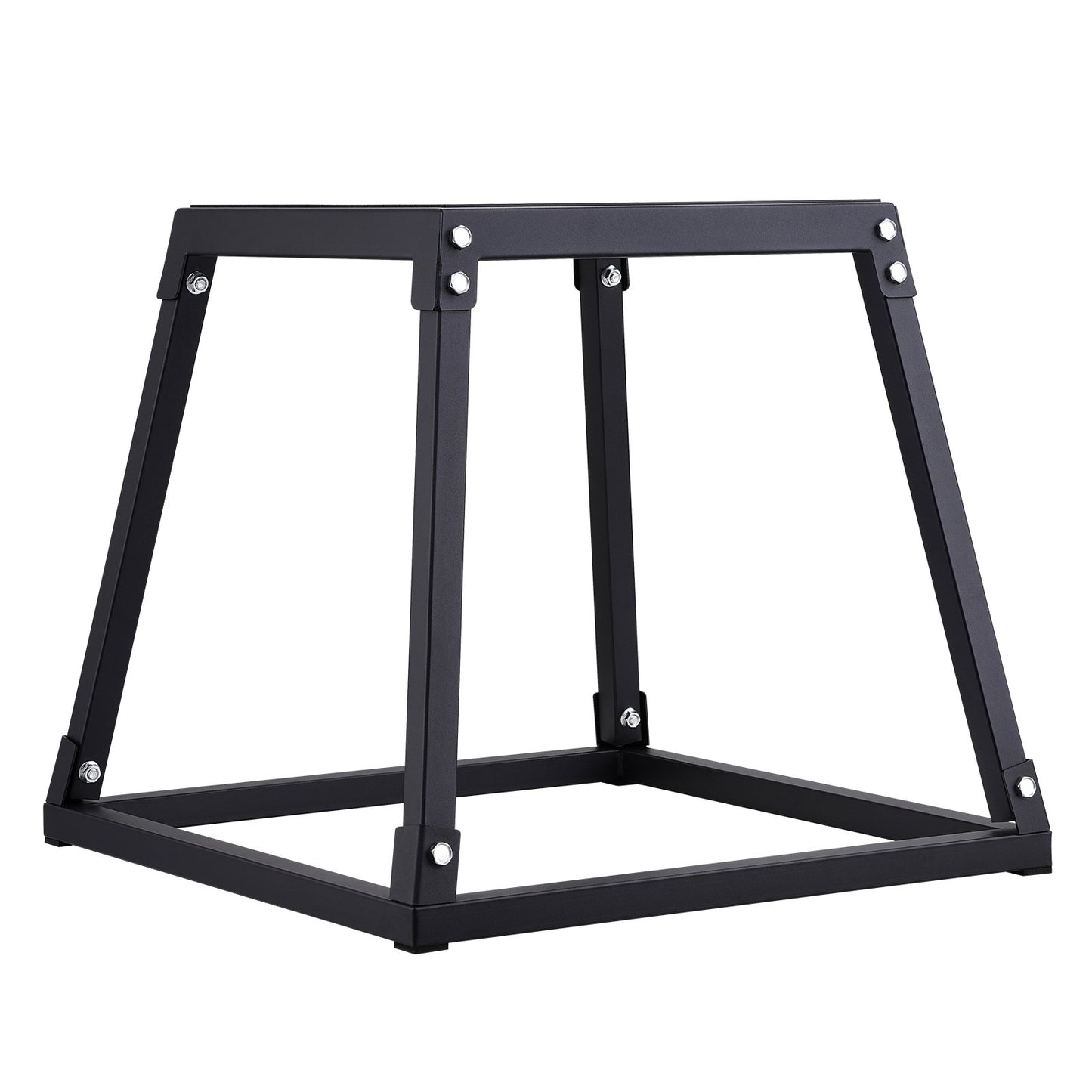 Plyometric Jump Box, 18-tums Plyo Box, Steel Plyometric Platform och Jumping Agility Box, Anti-Slip Fitness Exercise Step Up Box för hemmagymträning, konditionsstyrketräning, svart