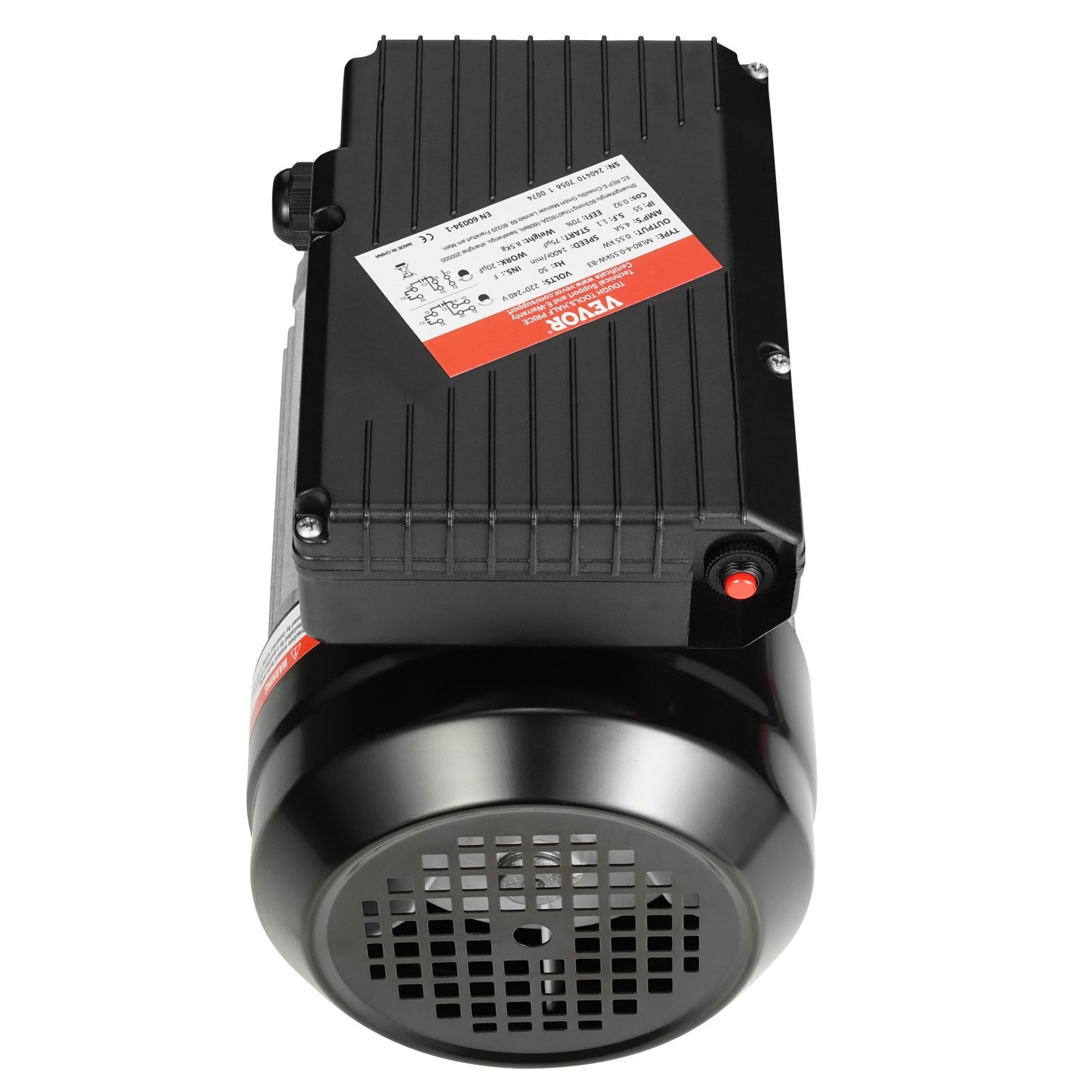 0,55KW elmotor 1400RPM AC 220~240V 4,5A 1-fas 19mm kilaxel